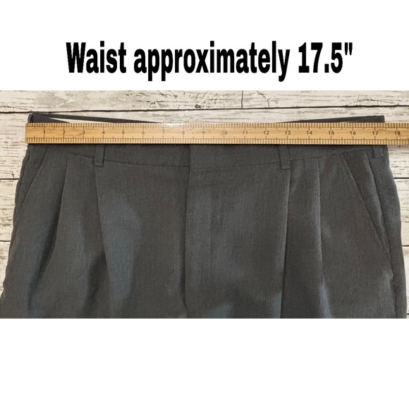 Towncraft Men’s Gray Double Pleated Trousers (Size 36) - Picture 7 of 9
